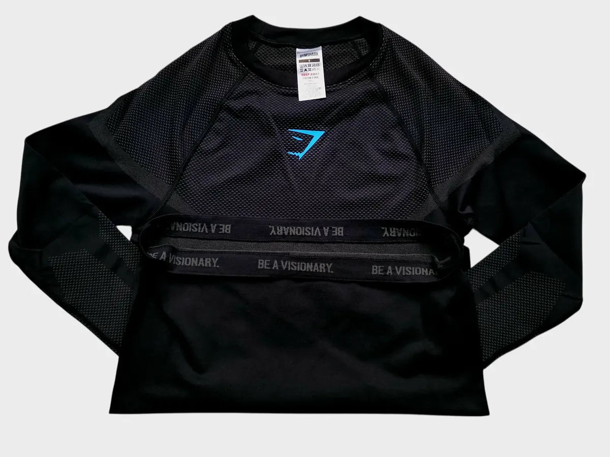Onyx Manga Larga - Negro/Turquesa