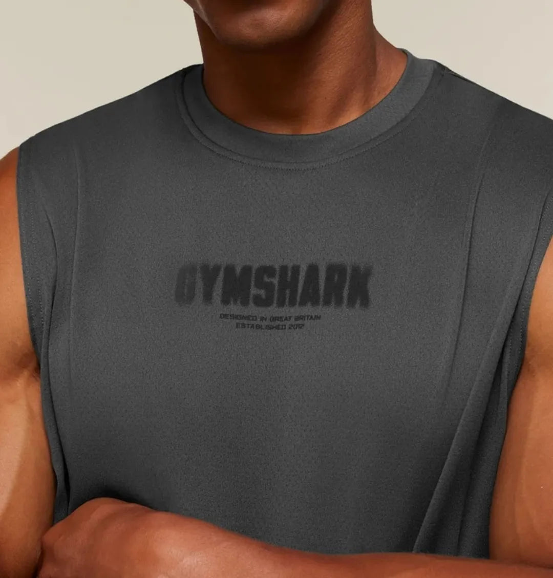Tank Graphic Motion Blur Oversize - Gris