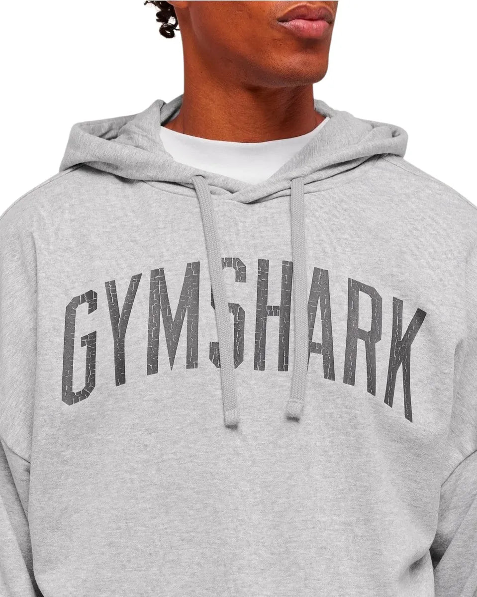 Hoodie Worn Oversize - Gris