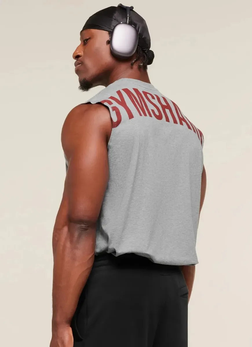 Tank Power Cut Off Oversize - Gris/Vino
