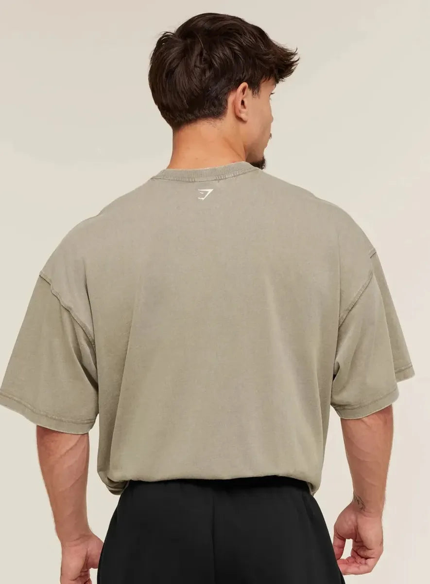 Playera Lifting Club 2012 Extreme Oversize - Café