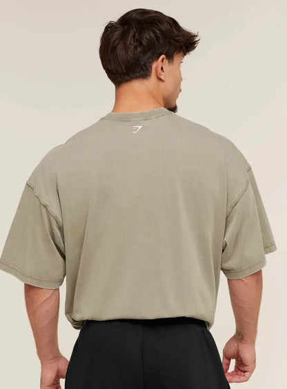Playera Lifting Club 2012 Extreme Oversize - Café