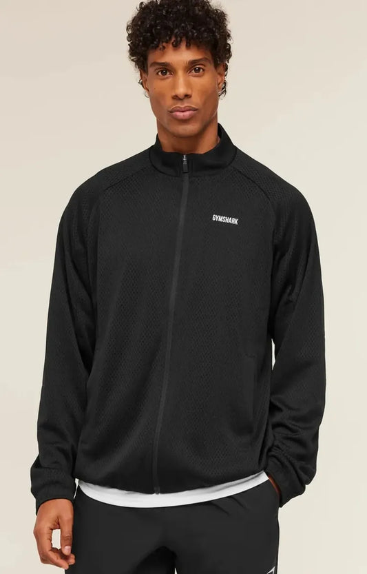Chamarra Train Zip Through Oversize - Negro