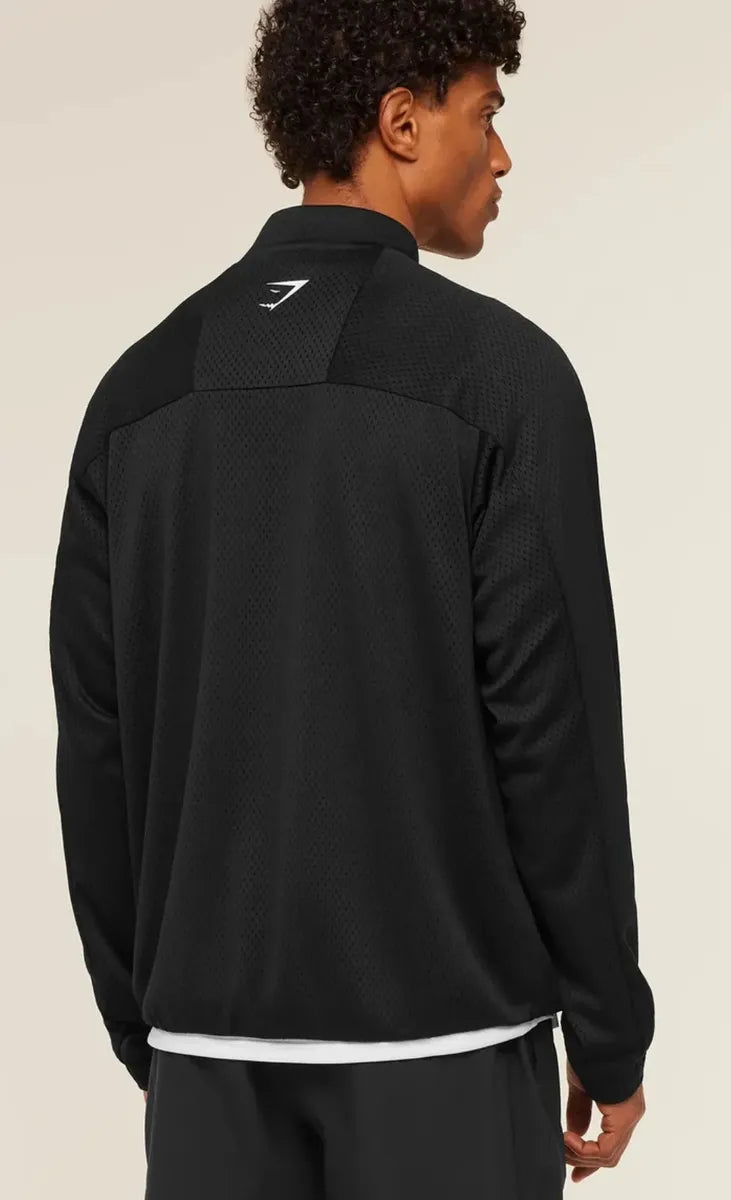 Chamarra Train Zip Through Oversize - Negro