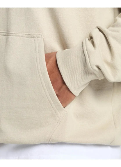 Hoodie Lifting Essential Bordado Oversize - Beige