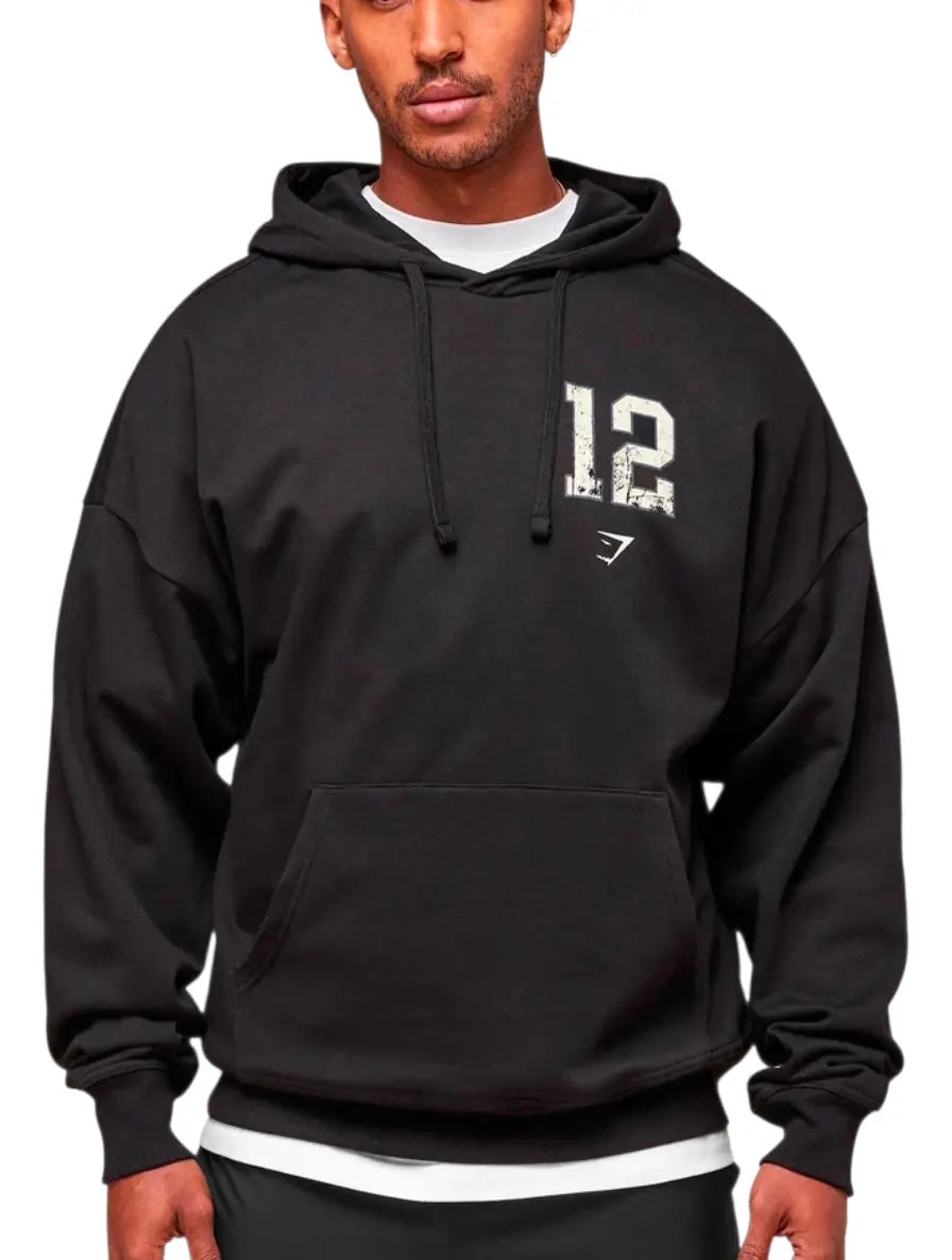 Hoodie Campus Oversize - Negro