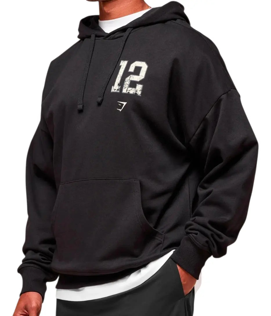 Hoodie Campus Oversize - Negro