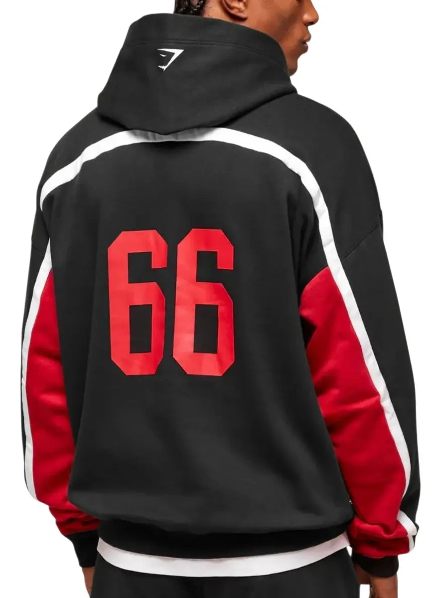 Hoodie Varsity Oversize - Negro