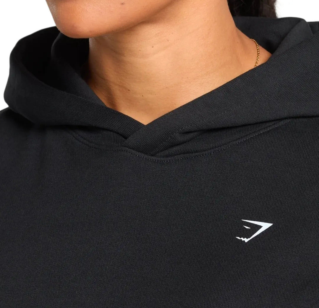 Hoodie Built in the Weight Room Oversize - Negro