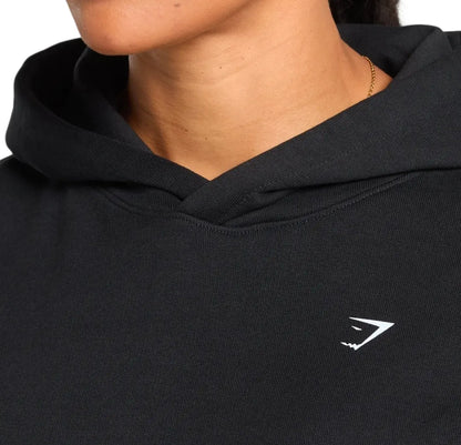 Hoodie Built in the Weight Room Oversize - Negro