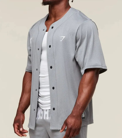 Jersey Baseball Oversized - Gris