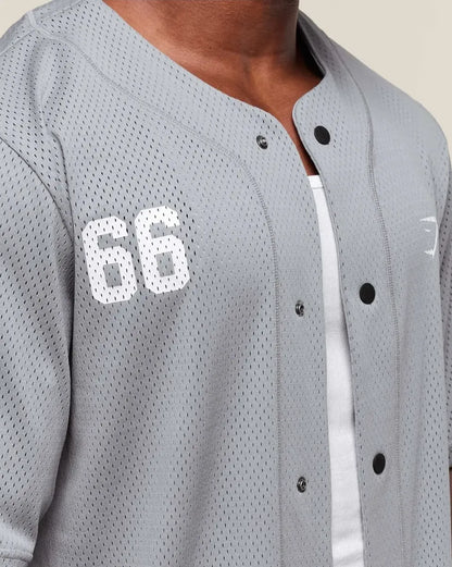 Jersey Baseball Oversized - Gris