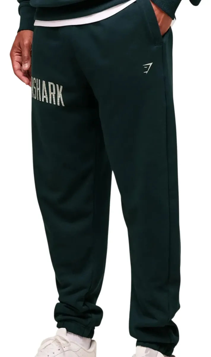 Jogger Worn Graphic Oversize - Petrol Blue