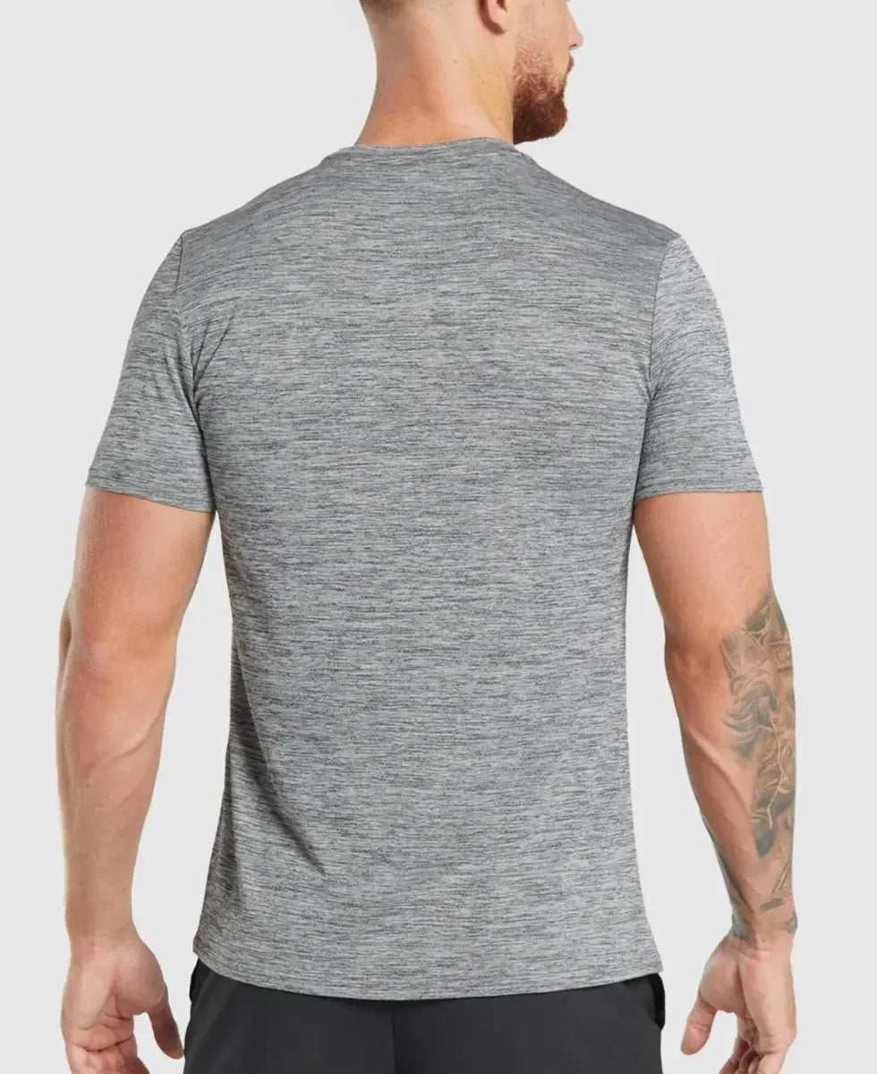 Playera Arrival Marl Slim Fit - Gris Jaspeado