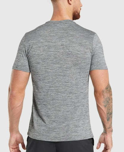 Playera Arrival Marl Slim Fit - Gris Jaspeado