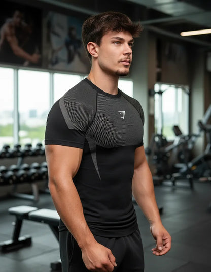Onyx Manga Corta - Gris/Negro