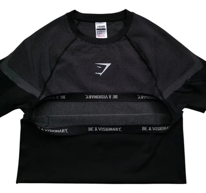 Onyx Manga Corta - Gris/Negro