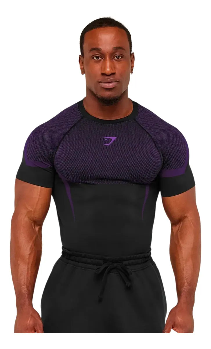 Onyx Manga Corta - Morado/Negro
