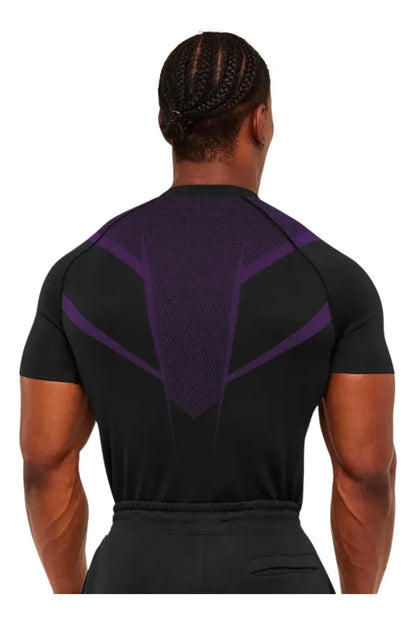 Onyx Manga Corta - Morado/Negro