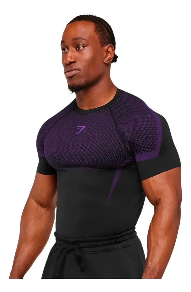 Onyx Manga Corta - Morado/Negro