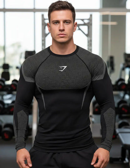 Onyx Manga Larga - Gris/Negro