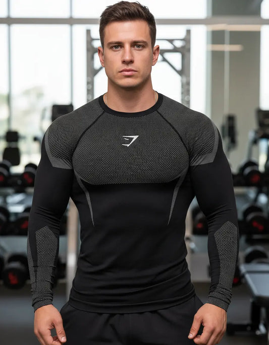 Onyx Manga Larga - Gris/Negro
