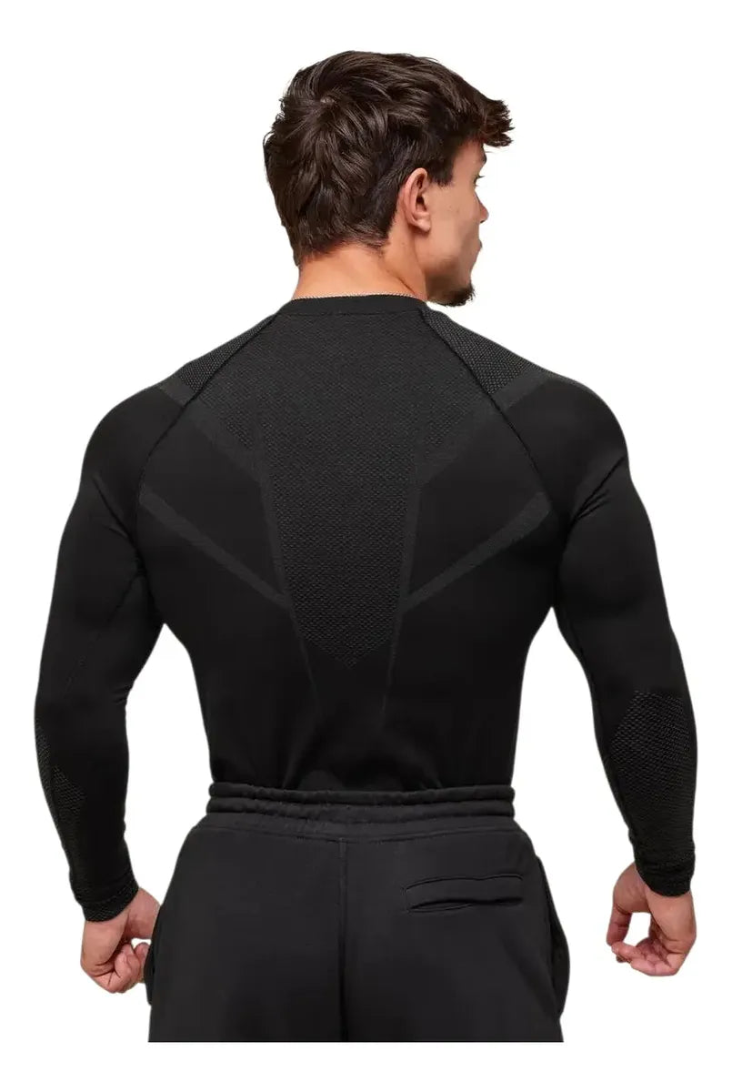 Onyx Manga Larga - Negro/Turquesa