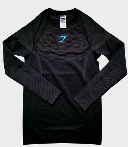 Onyx Manga Larga - Negro/Turquesa