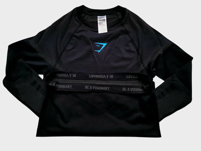 Onyx Manga Larga - Negro/Turquesa