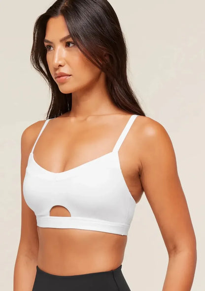 Sportbra Balcony Peekaboo Light Support - Blanco