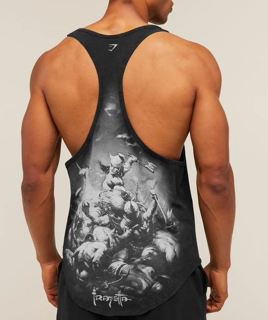 Tank Gymshark x Frazetta Oversize - Gris