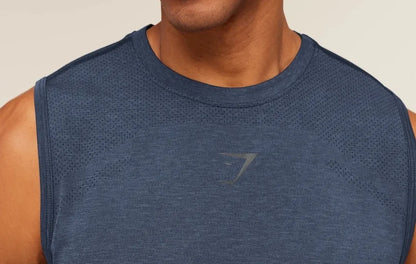 Tank Lightweight Seamless Regular Fit - Azul