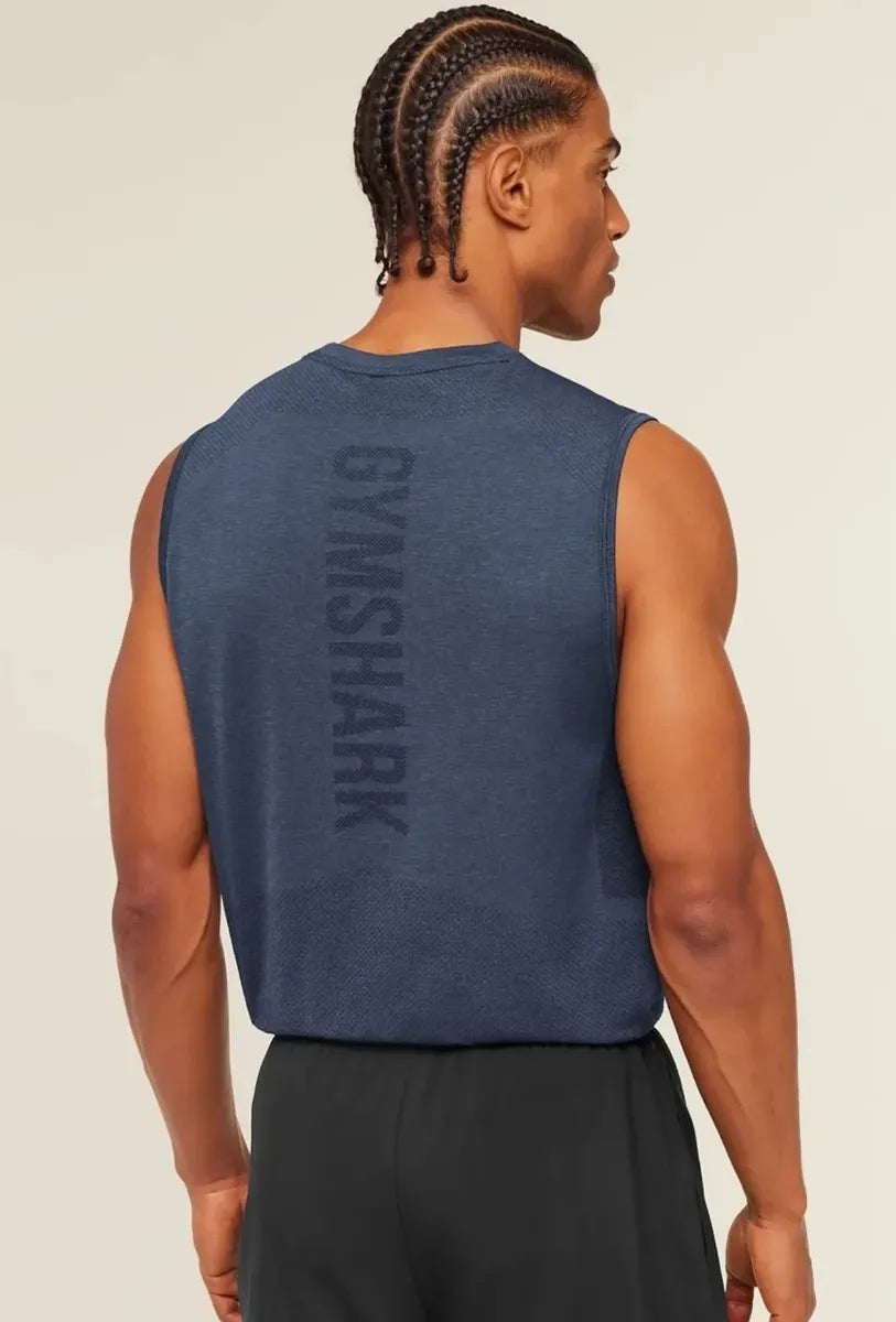 Tank Lightweight Seamless Regular Fit - Azul