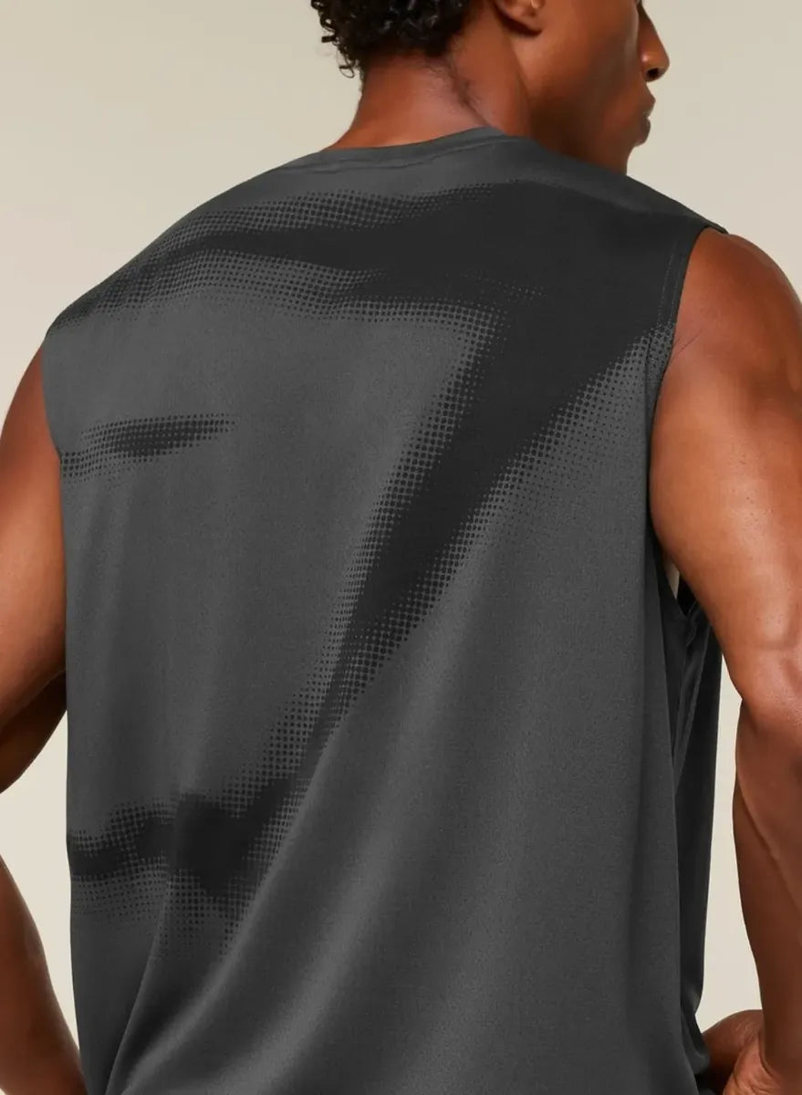 Tank Graphic Motion Blur Oversize - Gris