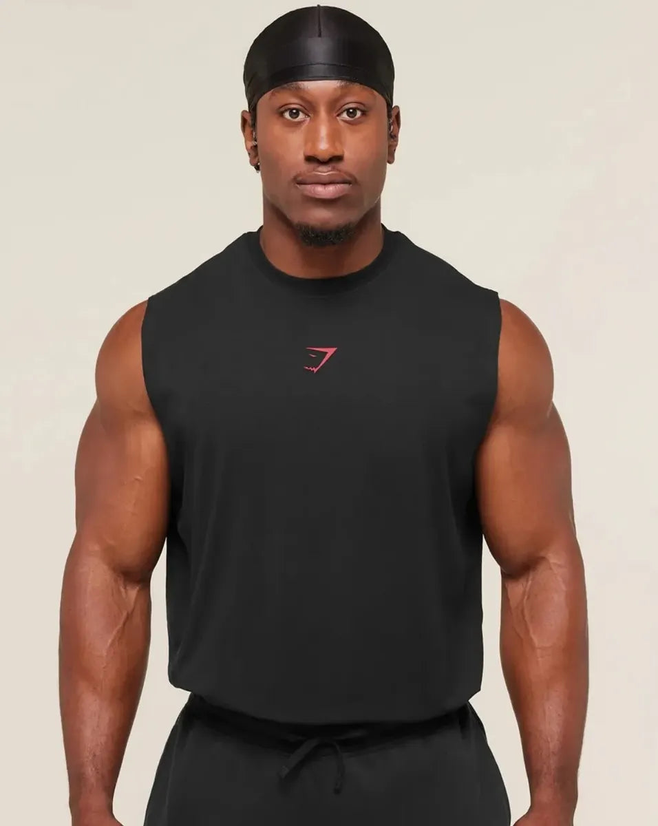 Tank Power Cut Off Oversize - Negro/Rojo