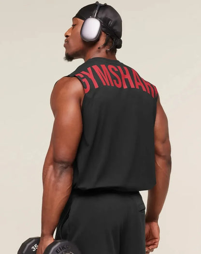 Tank Power Cut Off Oversize - Negro/Rojo