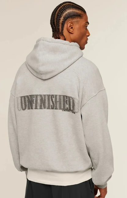 Washed Hoodie Unfinished Oversize