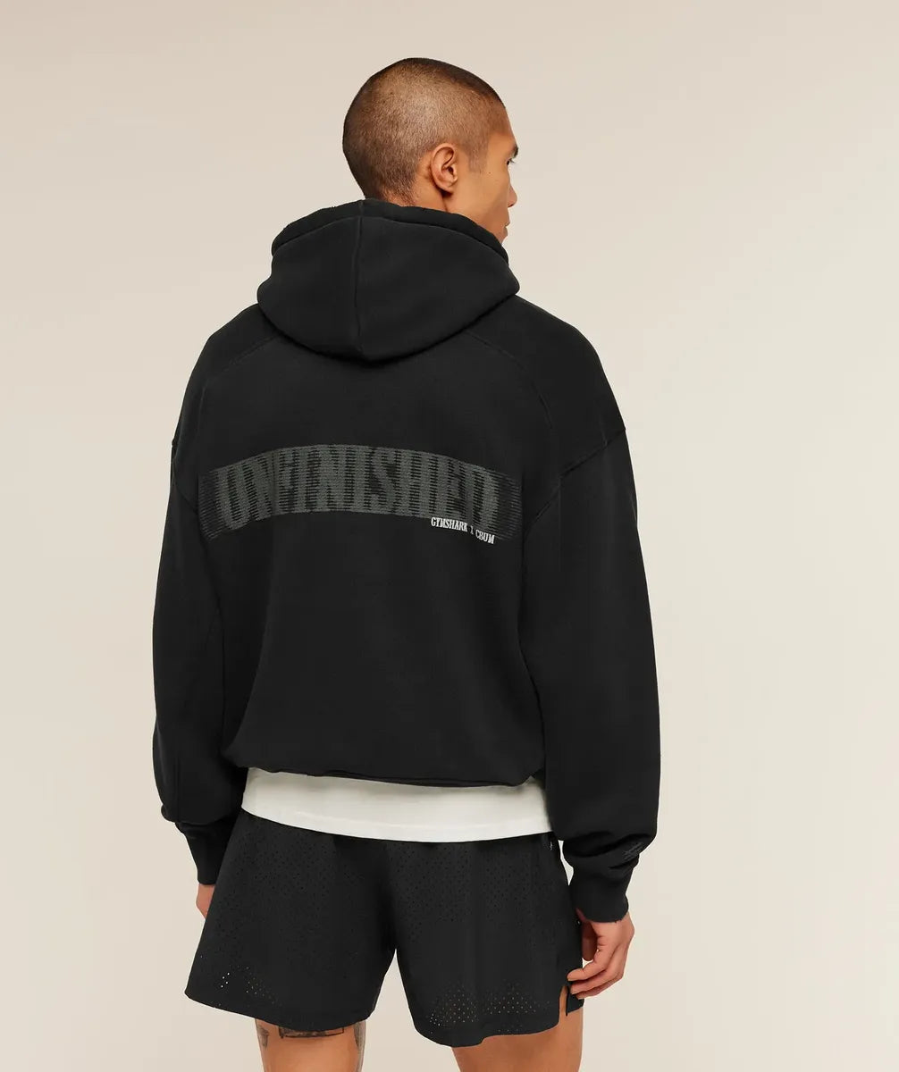 Washed Hoodie Unfinished Oversize