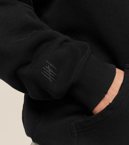 Washed Hoodie Unfinished Oversize