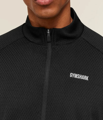 Chamarra Train Zip Through Oversize - Negro