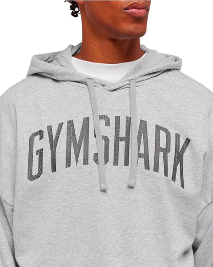 Hoodie Worn Oversize - Gris