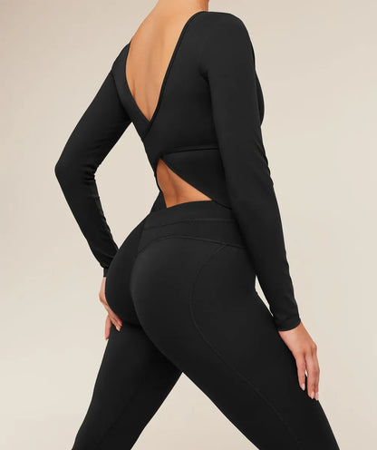 Leggings Acampanados - Negro
