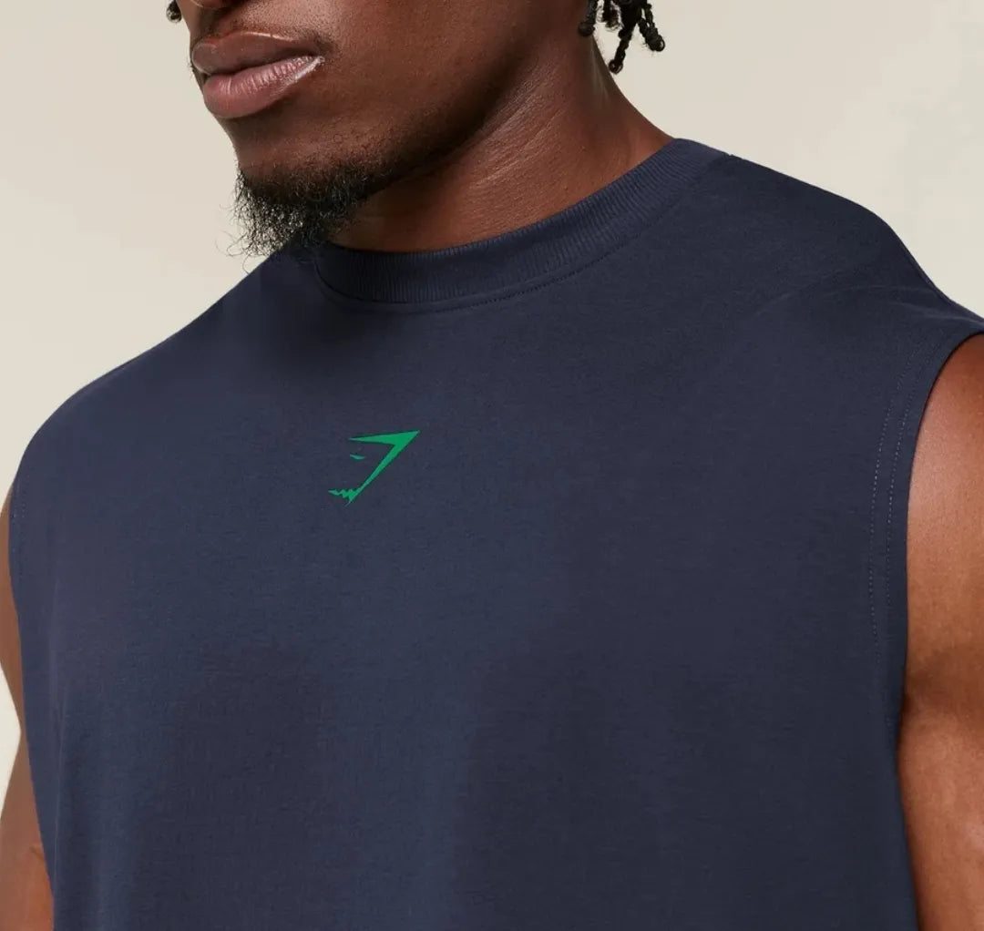 Tank Power Cut Off Oversize - Azul/Verde