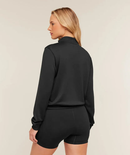 Chamarra Gymshark Lightweight Tricot Zip Regular Fit - Negro